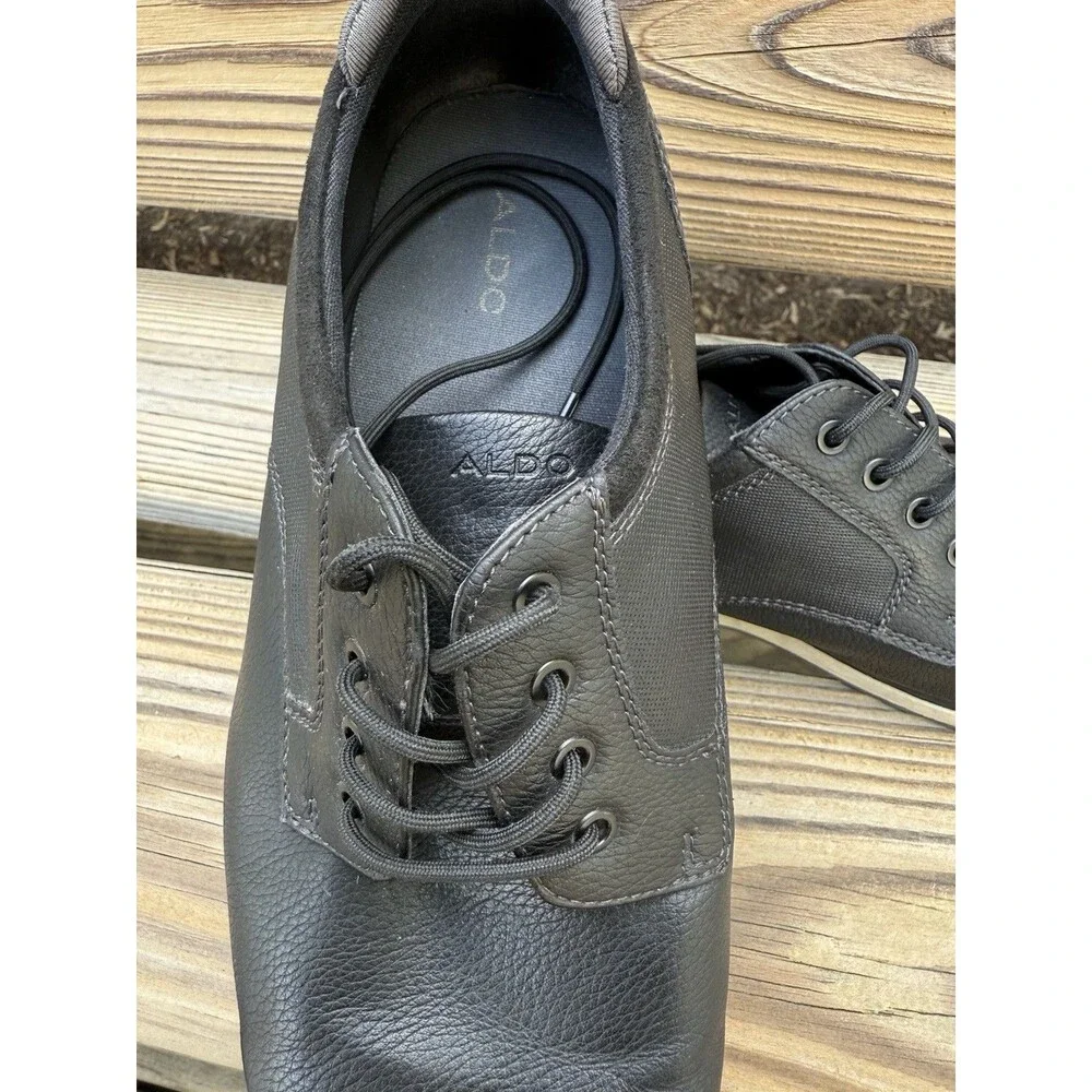 Aldo Men's Casual Oxford Shoes, Black, Size 10.5 Preloved